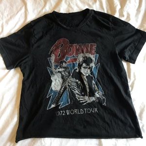 Bowie 1972 world tour tee shirt